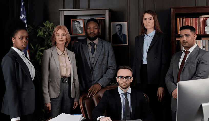 Legal team group photo